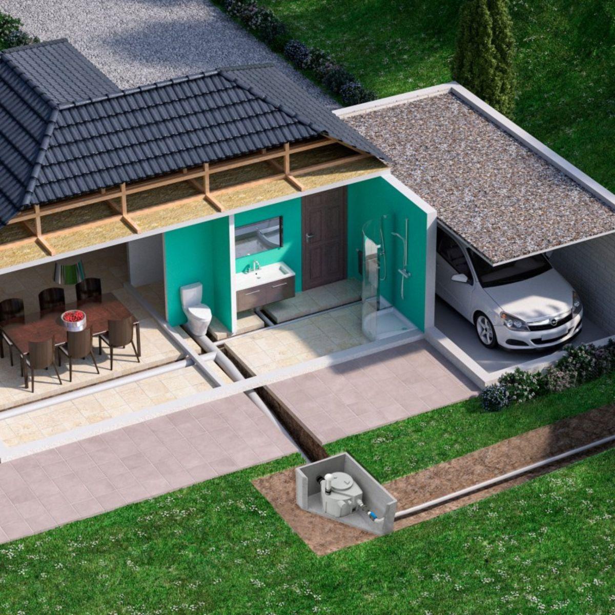 Estação de bombeamento SFA Sanifos 110 - Versão trituradora com referência 009FOS110TM à marca SFA SANITRIT