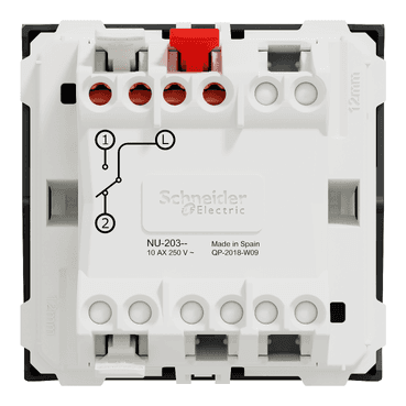 Comutador de 2 módulos antracite New Unica com referência NU320354 à marca SCHNEIDER ELECTRIC