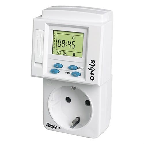 Programador plug-in Tempo + Display com reserva 1 ano 230V com referência OB162532 à marca ORBIS