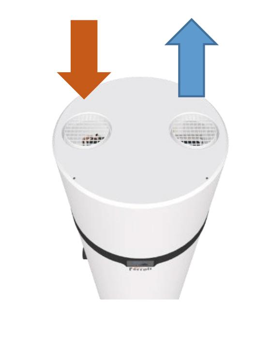 Bomba de calor para AQS com wifi Ferroli EGEA TECH HT de 200 litros com referência 2CP0022F à marca FERROLI