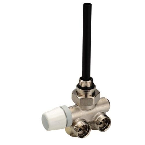 Válvula termostatizável monotubo para toalheiro de parede cabeçote direito rosca macho 1/2" com referência 52310 à marca ORKLI