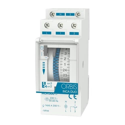 Interruptor horário analógico INCA DUO D 230V com referência OB330132 à marca ORBIS