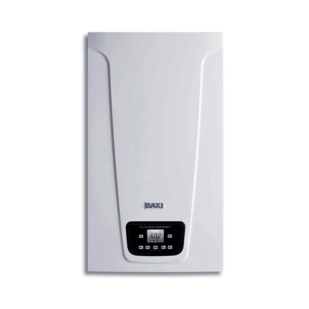 Caldeira de condensação Baxi PLATINUM COMPACT 26/26 F ECO com chaminé 60/100 com referência 7725724 à marca BAXI