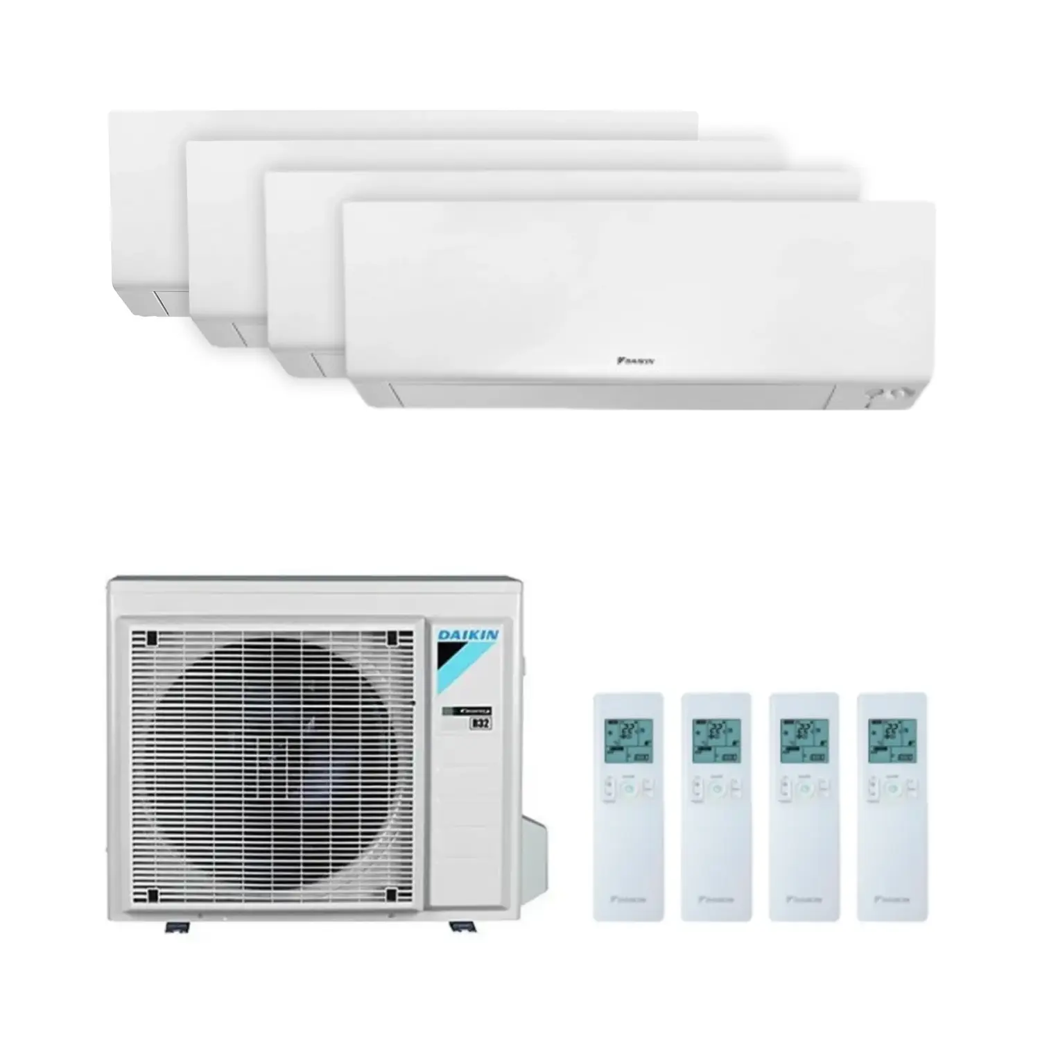 Ar condicionado com WiFi 4x1 Daikin Perfera 4MXM80A 2,5 kW + 2,5 kW + 2,5 kW + 4,2 kW com referência KITDAIPER4MXM80A25252542 à marca DAIKIN