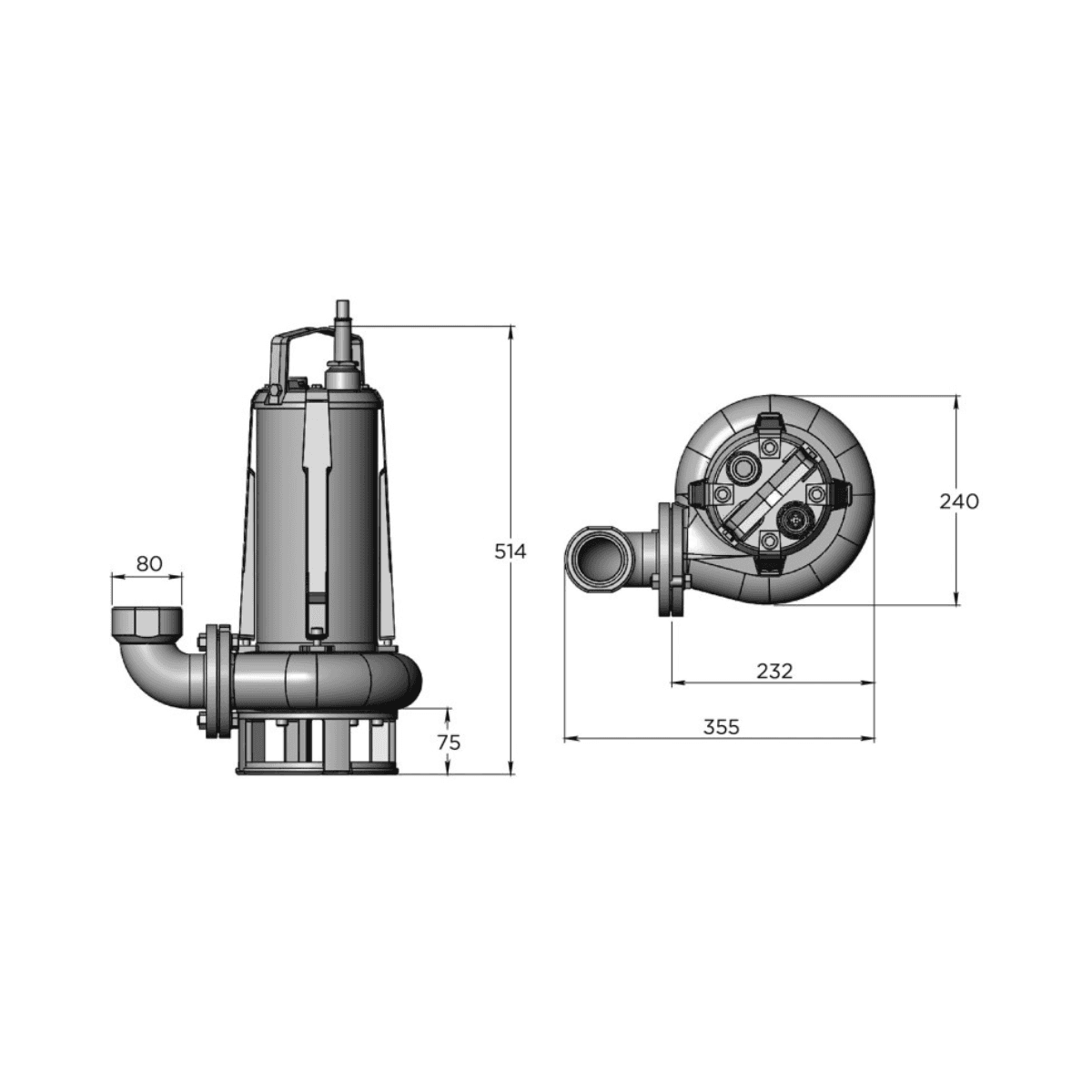 SFA Sanipump SLD 700 SA Submersible Pump with reference 009PUMPSLDMA from the brand SFA SANITRIT