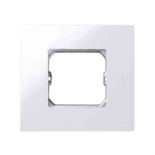 Caixa compacta para 1 elemento branco com moldura Simon 27 Play com referência 2700610-030 da marca SIMON