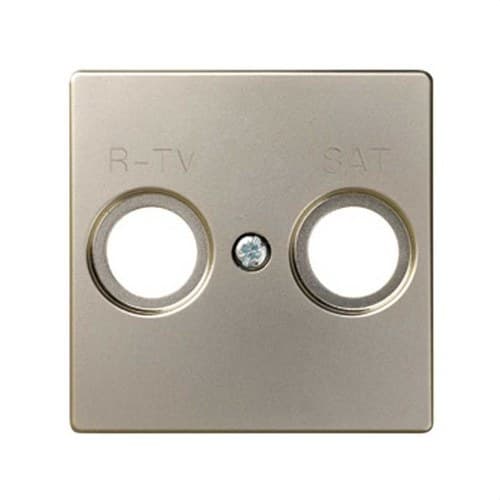 Plate for R-TV+SAT inductive sockets cava Simon 82 with reference 82097-34 from the brand SIMON