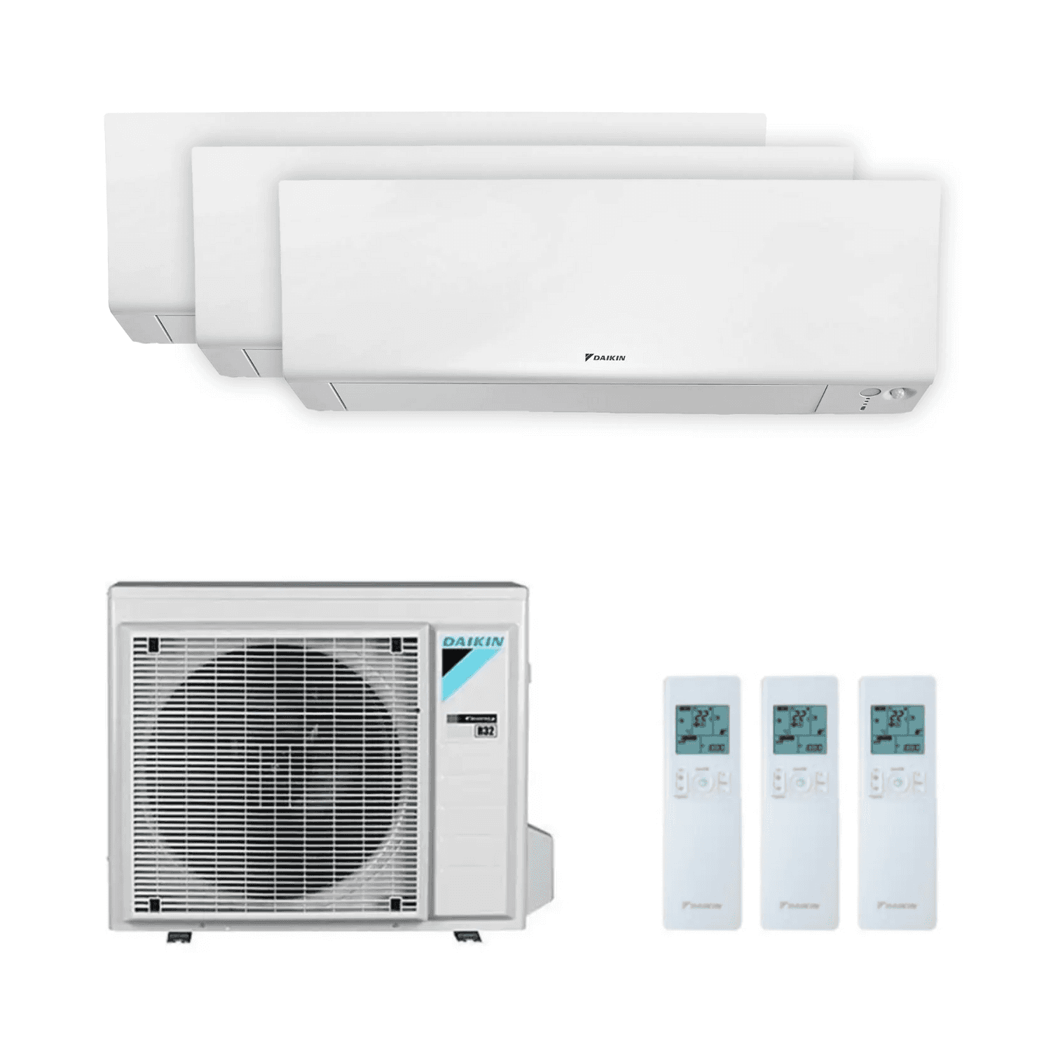 Ar condicionado 3x1 com wifi Daikin Perfera 2,5 kW 9000 BTU com referência KITDAIPER3MXM52A252525 à marca DAIKIN