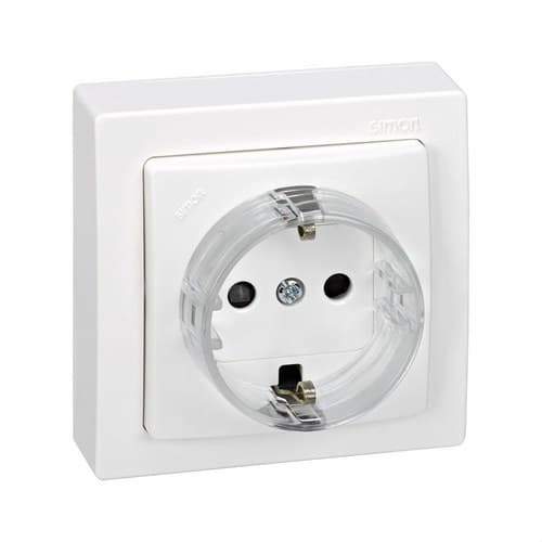 Schuko Socket Base Monobloc Simon 73 Loft with reference 73432-50 from the brand SIMON