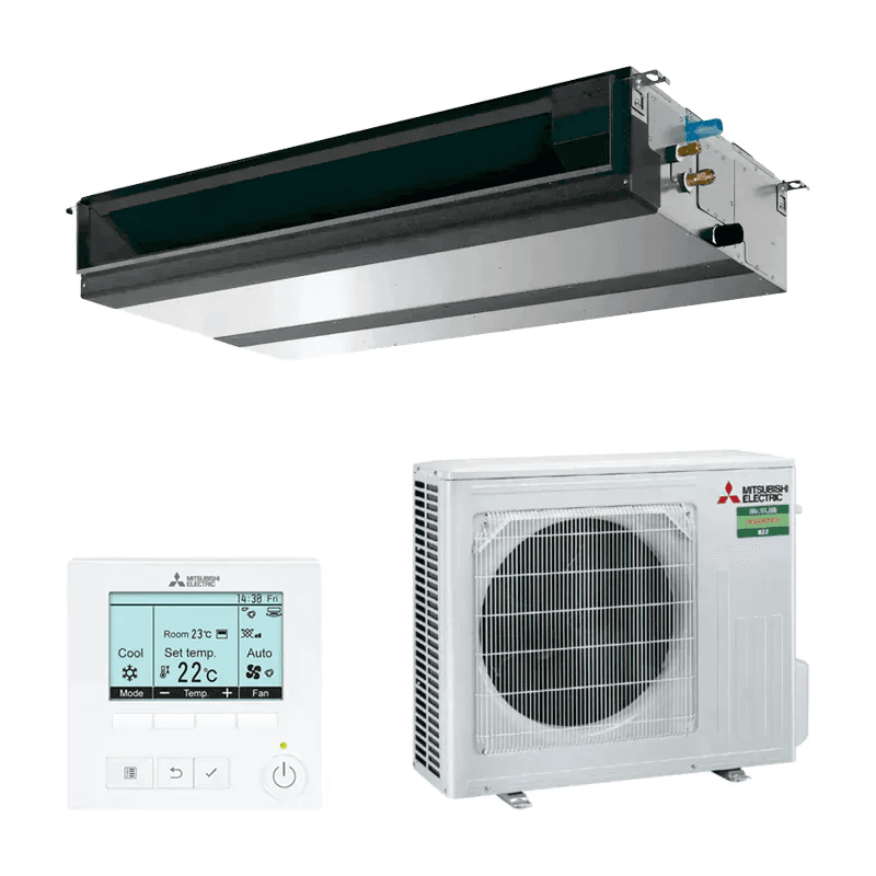 Ar condicionado duto Mitsubishi Electric MGPEZ-50VJA 5,0 kW 17000 BTU com referência MGPEZ-50VJA à marca MITSUBISHI