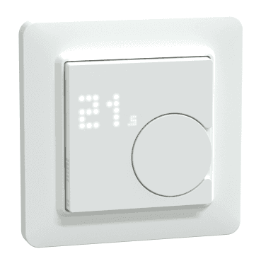 Termostato conectado com fio Schneider Electric Wiser com referência CFMT02ZB à marca SCHNEIDER ELECTRIC