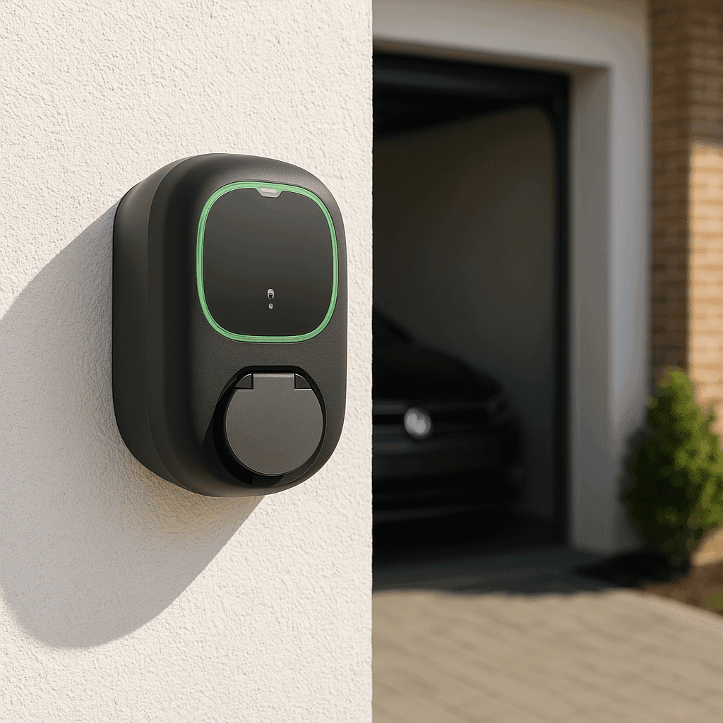 Carregador carro elétrico com wifi preto Wallbox Pulsar Pro Socket 22 kW com referência PPR2-W-2-4-K-002 à marca WALLBOX