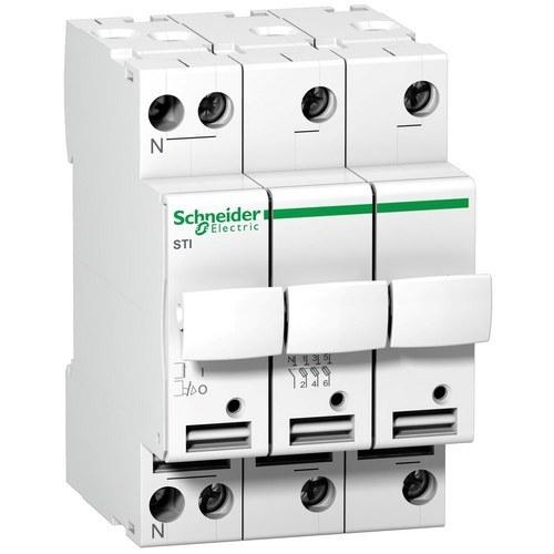 Porta-fusível seccionador Acti9 STI 3P+N 500V com referência A9N15658 à marca SCHNEIDER ELECTRIC