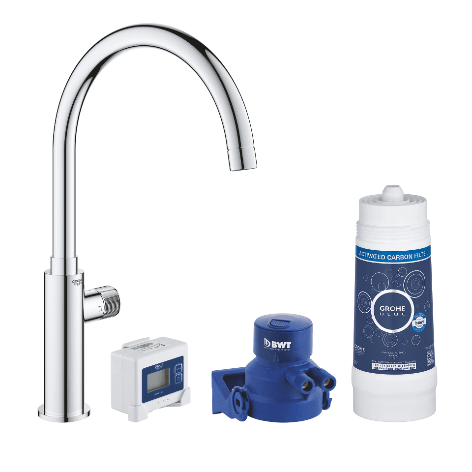 Kit inicial - Torneira de cozinha monocomando Grohe Blue com referência 30387000 à marca GROHE