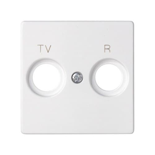 White R-TV Inductive Socket Plate Simon 82 with reference 82053-30 from the brand SIMON