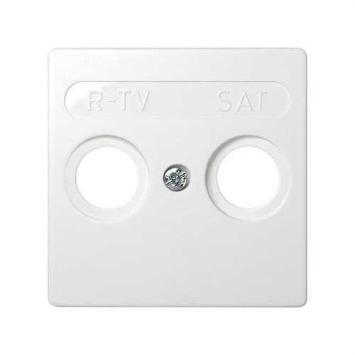 Plate for R-TV+SAT Inductive Sockets White Simon 73 Loft with reference 73097-60 from the brand SIMON