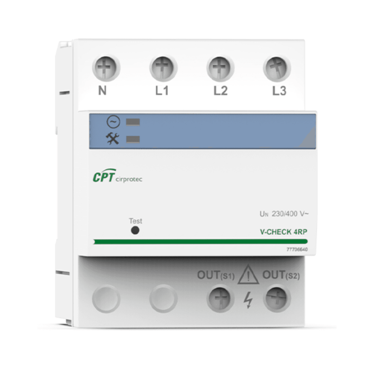 Protetor de sobretensões permanentes V-CHECK 4RP 4P com referência 77706640 à marca CIRPROTEC