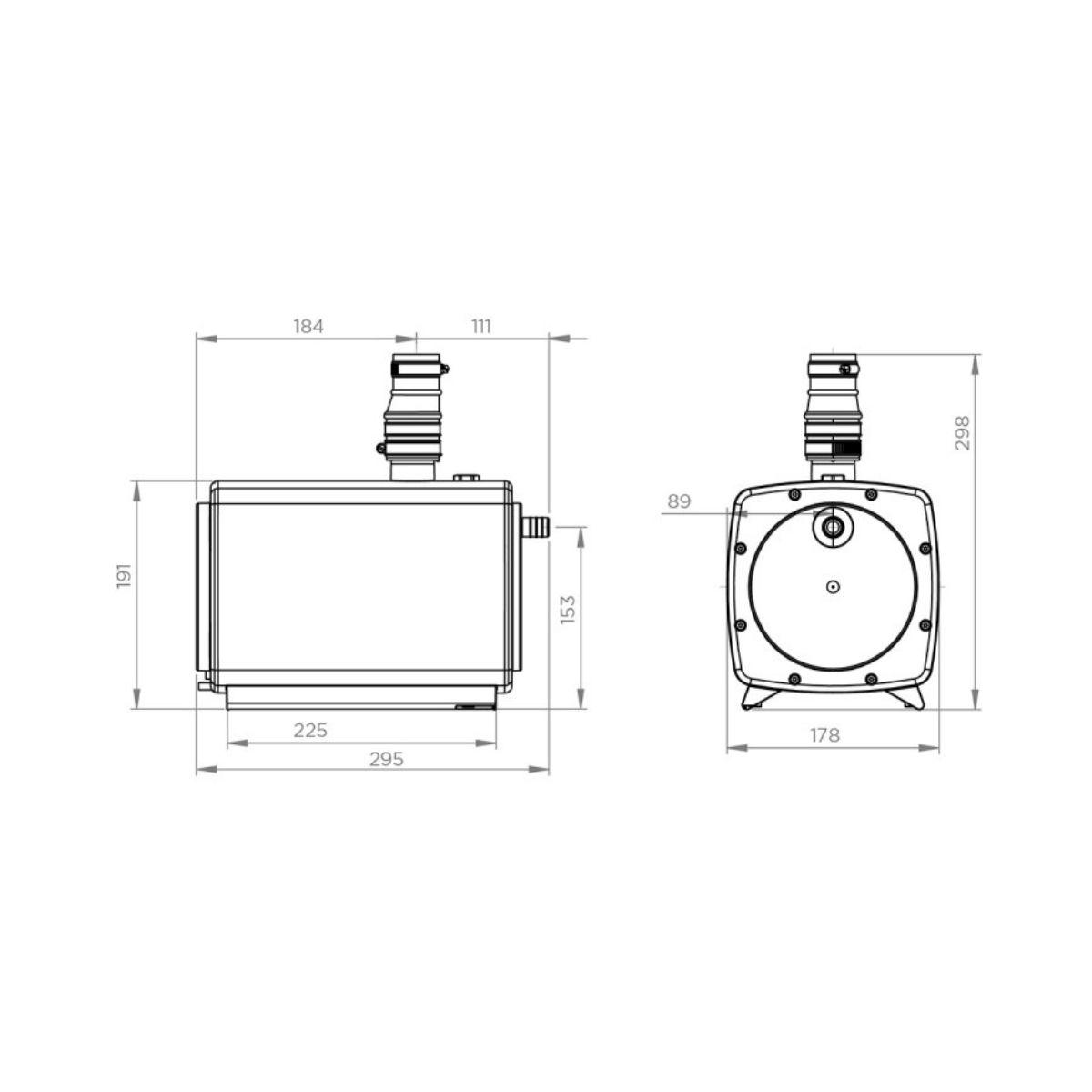 Bomba de água aspirante com sumidouro para chuveiro SFA Sanifloor+ 2 com referência HIFLOOR2 à marca SFA SANITRIT