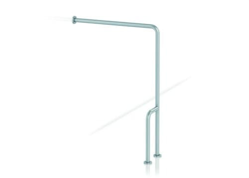 90º White Steel Wall-Floor Support Rail Left with reference GW11 12 03 00 from the brand GENWEC