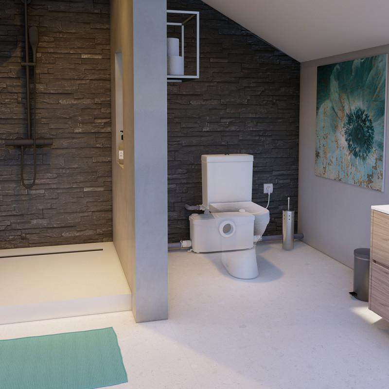 Triturador sanitário SFA SANIPLUS para casas de banho completas com grande afluência com referência 0100300 à marca SFA SANITRIT