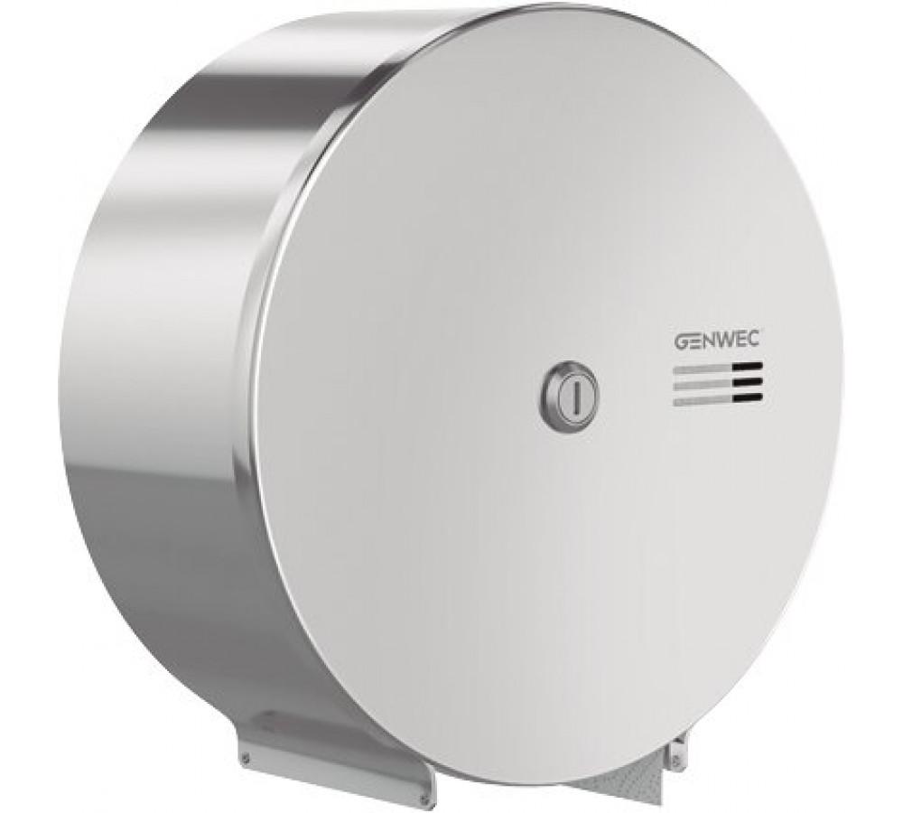 Dispensador de papel higiénico jumbo inox 304 brilhante com referência GW03 02 04 02 à marca GENWEC