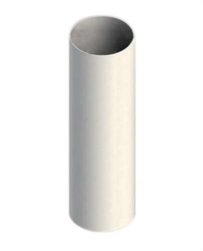 Tubo de chaminé diâmetro 80mm de 1000mm macho-macho em alumínio branco com referência 8-1000MMP1 da marca FIG