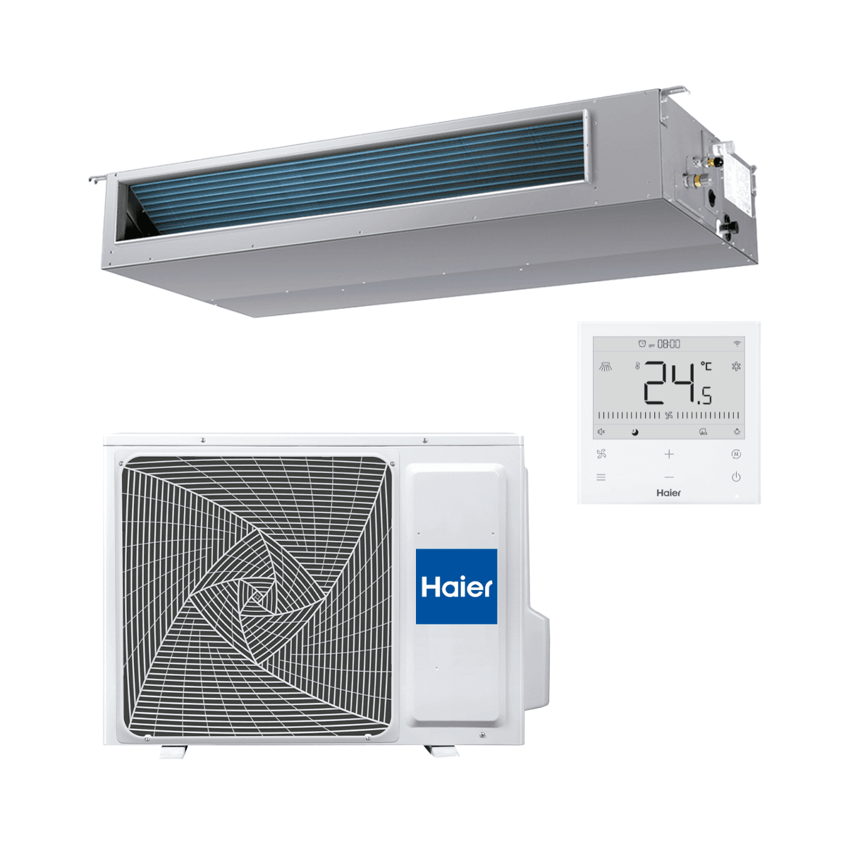 Ar condicionado duto Haier Health Connect 7,1 kW 24000 BTU com referência HAIHEALTHCONNECT71 à marca HAIER