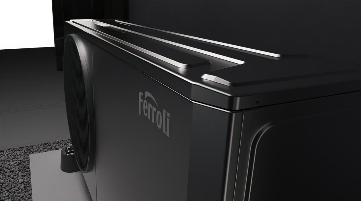 Bomba de calor aerotérmica monobloco R290 Ferroli OMNIA Life M 14 kW com controle com referência 4B4770149 à marca FERROLI