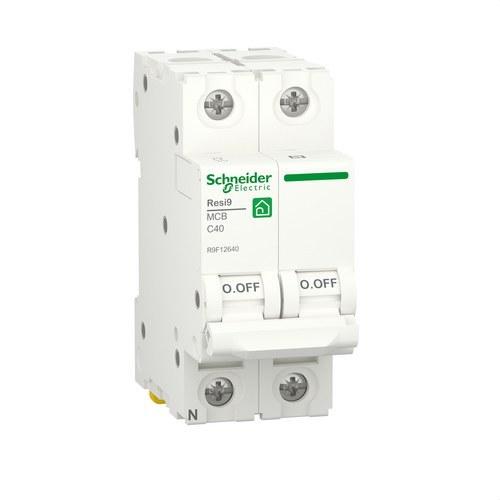 Disjuntor Magnetotérmico Resi9 1P+N 40 A 6000 A 230 V com referência R9F12640 à marca SCHNEIDER ELECTRIC