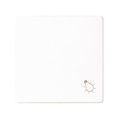 Single key with light engraving for white push button Simon 82 with reference 82018-30 from the brand SIMON