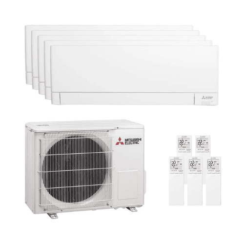 Ar-condicionado 5x1 com Wi-Fi Mitsubishi MSZ-AY 2,5 kW (3) + 3,5 kW (2) da marca MITSUBISHI