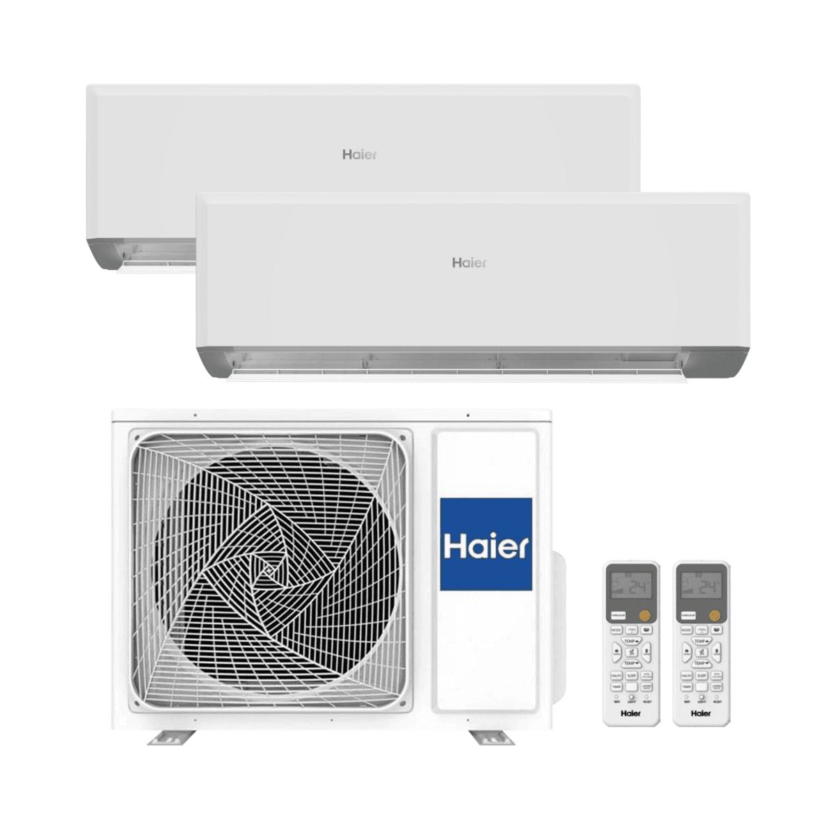 Ar condicionado 2x1 com wifi Haier GEOS R+ 2,5 kW + 3,5 kW com referência HAIERGEOSR+2535 à marca HAIER