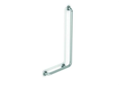 Barra de apoio de 90º parede inox brilhante esquerda com referência GW11 15 04 02 à marca GENWEC