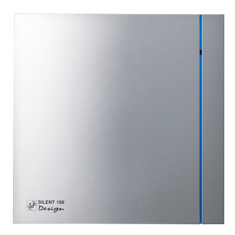 Extrator de casa de banho SILENT-100 CZ Design Prateado com referência 5210602600 à marca SOLER & PALAU