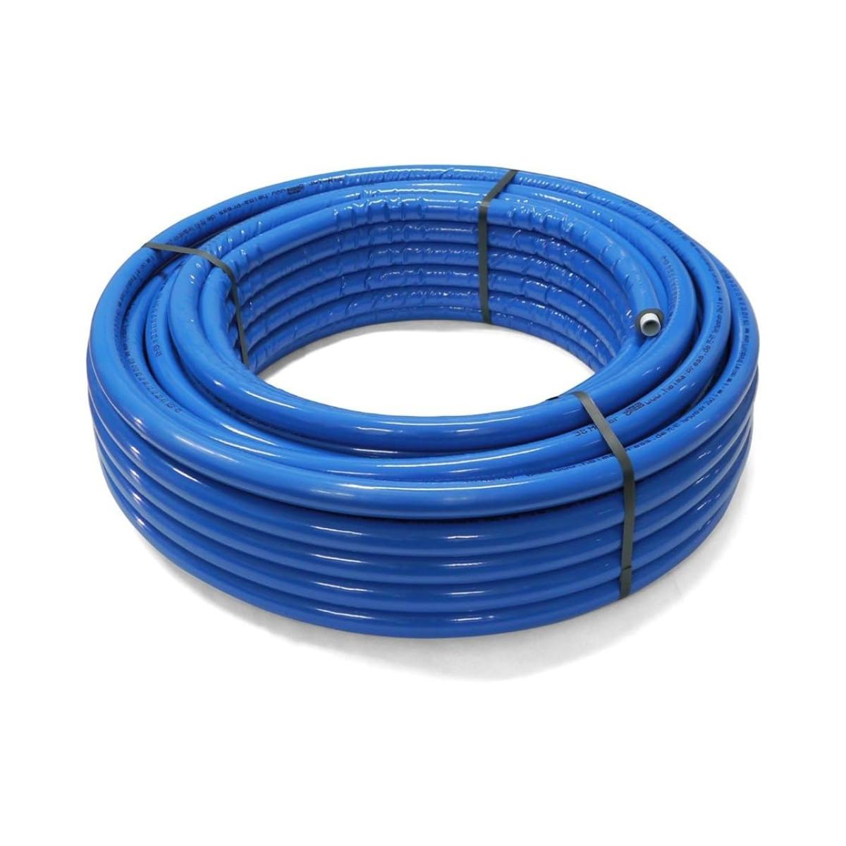 Tubo pré-isolado multicamada 16x2,00 6 mm azul - Rolo de 50 metros com referência 109.16050 à marca MULTICAPAS