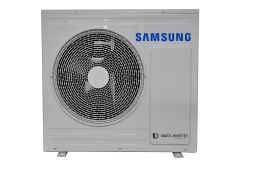 Unidade exterior bibloc aerotérmica Samsung EHS TDM Plus 6,6 kW com referência AE066MXTPEH/EU à marca SAMSUNG