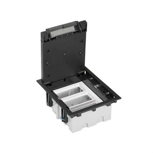 Adjustable Floor Box for 6 Elements in Graphite Pavement Floor Installation Simon 500 Cima with reference 52050003-038 from the brand SIMON