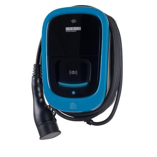 Carregador de carro elétrico monofásico VIARIS UNI+ 7,4KW com cabo de 5 metros + Ethernet com referência OB94U120HA2 à marca ORBIS