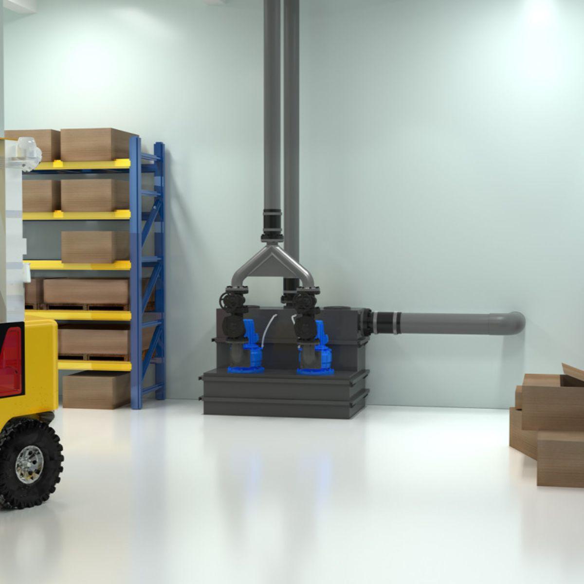 Estação de bombeamento trifásica SFA Sanicubic 2 SC4.0 T com referência 04CUB2SC40T à marca SFA SANITRIT