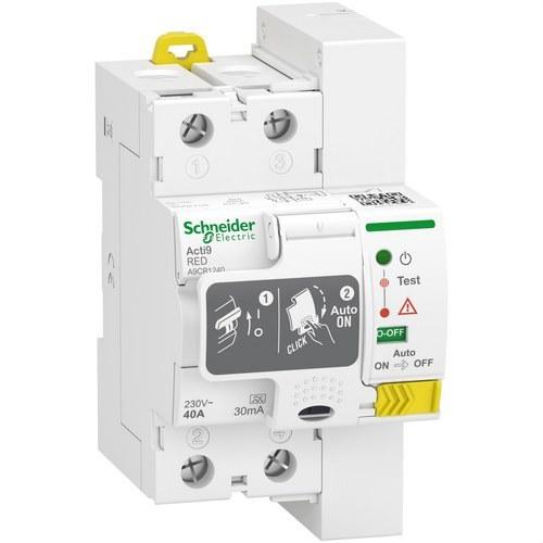 Diferencial auto rearmável Acti9 RED 2P 40A 30 mA Tipo A com referência A9CR1240 à marca SCHNEIDER ELECTRIC
