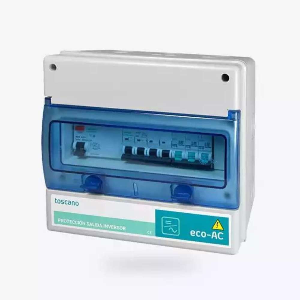 Caixa de proteção para saída do inversor em instalações fotovoltaicas ECO-AC-1Nx3230T15 com referência 10003621 da marca TOSCANO
