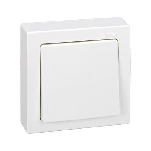 Monobloc switch with screw terminal system white Simon 73 Loft with reference 73201-50 from the brand SIMON