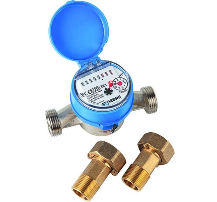 Contador de água fria de jato único 3/4x3/4" DN15 com referência 6110C 05 à marca GENEBRE