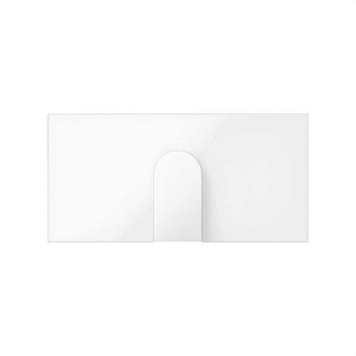 Tampa para saída de cabos estreita branco brilhante Simon 100 com referência 10000051-130 à marca SIMON