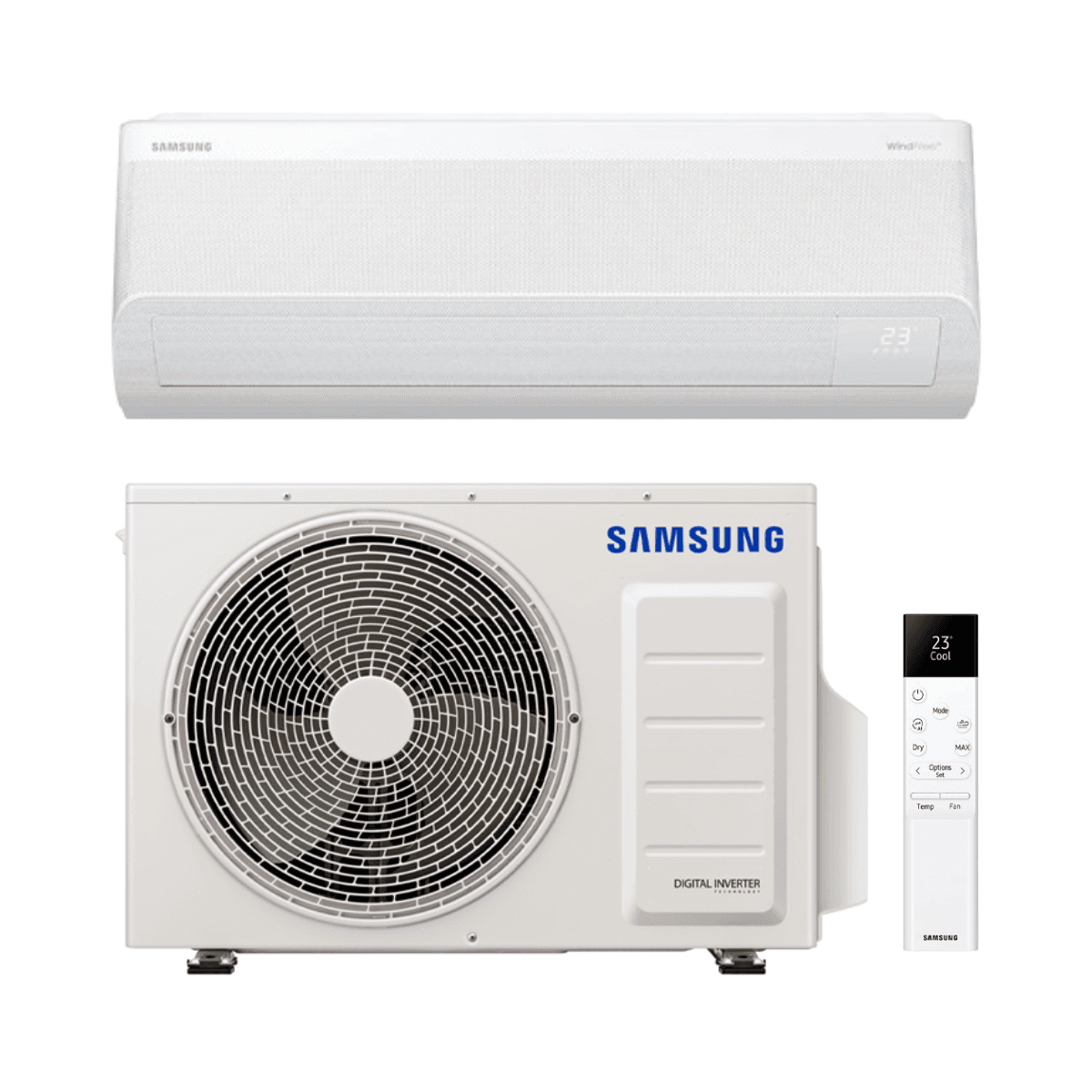 Ar condicionado com wifi Samsung WindFree Comfort S2 F-AR24NXT 6,5 kW 24000 BTU com referência F-AR24NXT à marca SAMSUNG