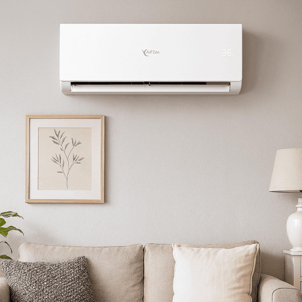 Ar-condicionado com Wi-Fi AirZen 6,0 kW 24000 BTU com referência AZSP24 à marca AIRZEN