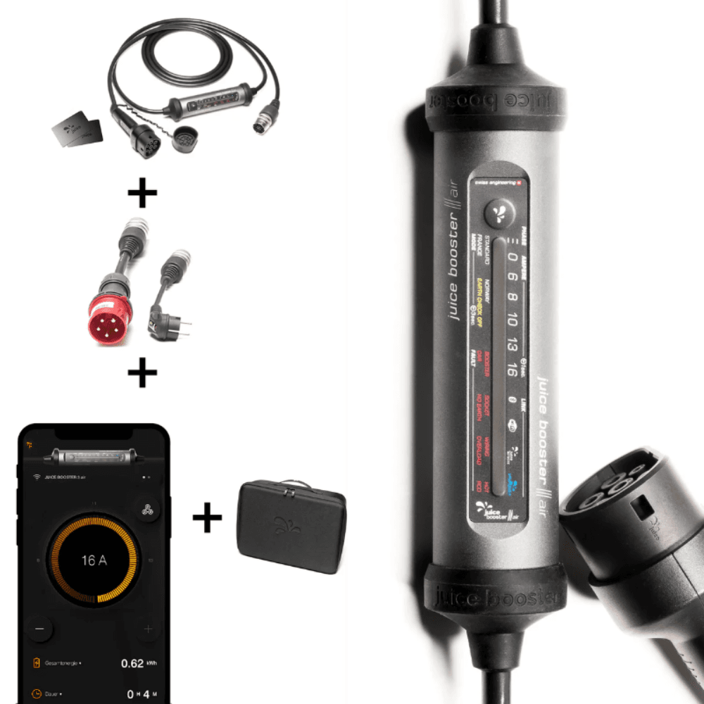 Carregador portátil para carro elétrico Juice Booster 3 air Basic Set com referência EL-JB3AE2 à marca JUICE