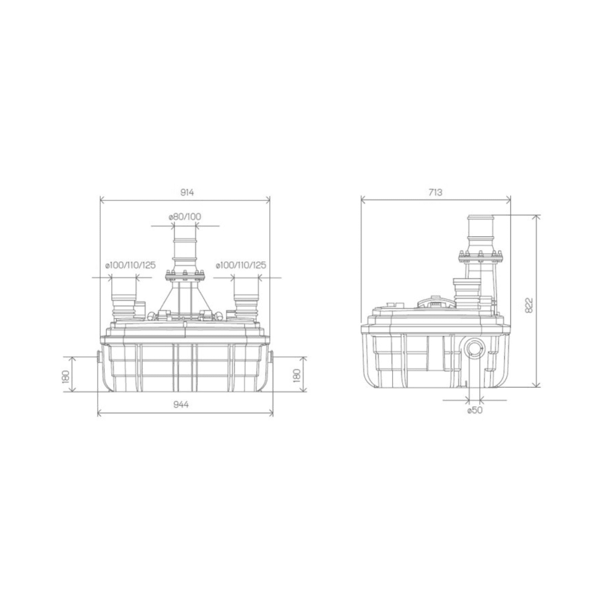 Estação de bombeamento SFA Sanicubic 2 VX S com referência 0102203 à marca SFA SANITRIT