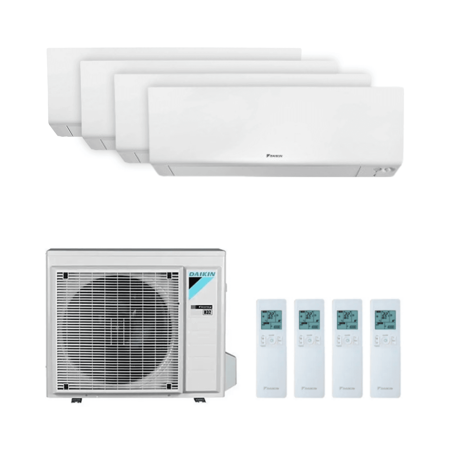 Ar-condicionado 4x1 com Wi-Fi Daikin Perfera 4MXM68N9 2,5 kW (3) + 3,5 kW com referência KITDAIPER4MXM68N9252535 à marca DAIKIN