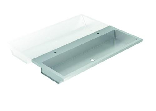 Lavatório coletivo de 1.800mm em inox 304 com referência GW08 38 04 01 à marca GENWEC
